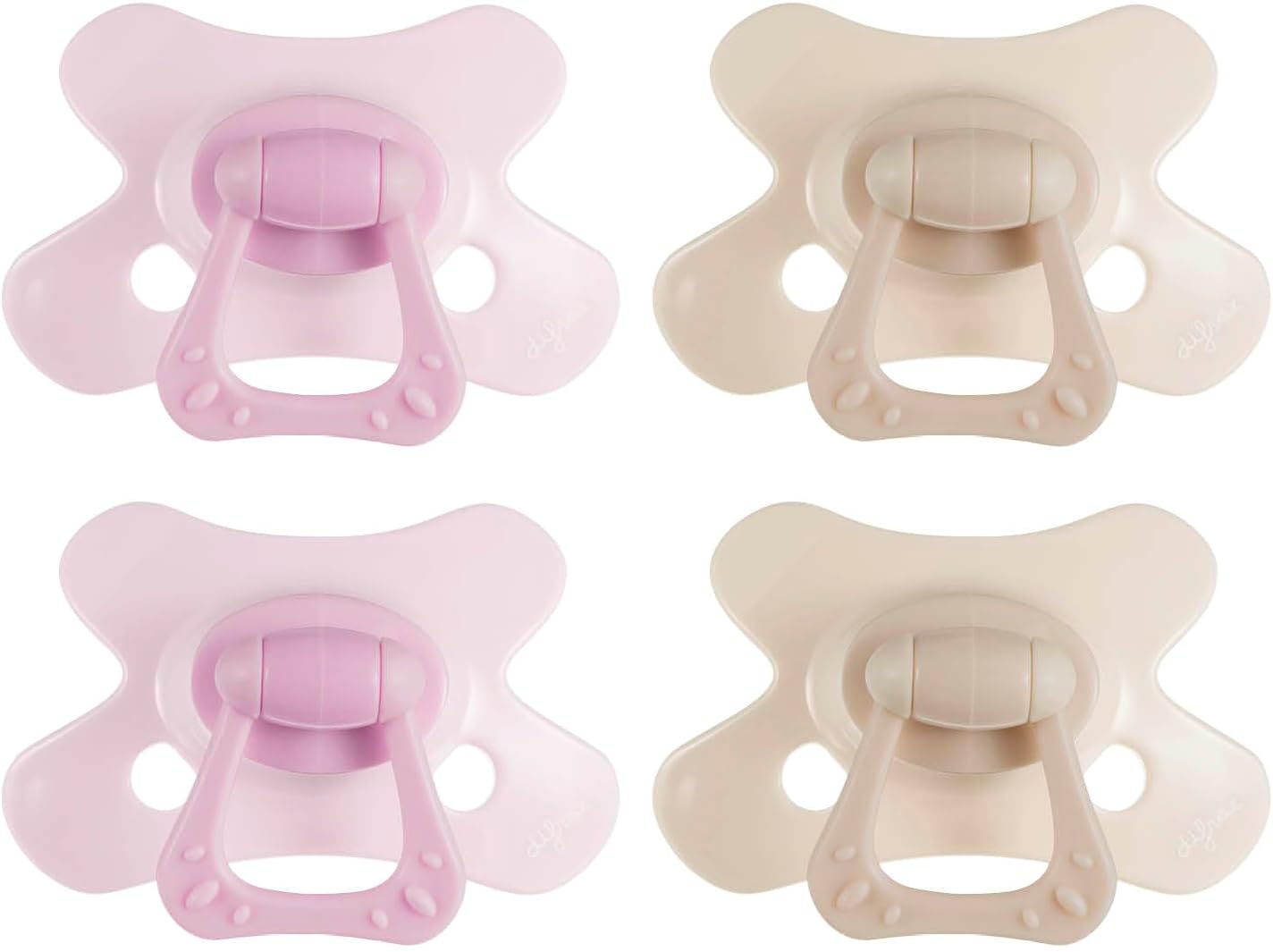 Difrax Natural Baby Dummies 20+ Months, Set Of 2 With Silicone Teats, Good Acceptance, Optimal Air Supply, Pleasant, Glow In The Dark