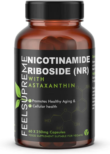 Feel Supreme Nicotinamide Riboside & Astaxanthin NAD+ Supplement 60 Capsules More Efficient Than NMN Anti Aging Tiredness Energy & Muscle Brain Health : Amazon.co.uk: Health & Personal Care