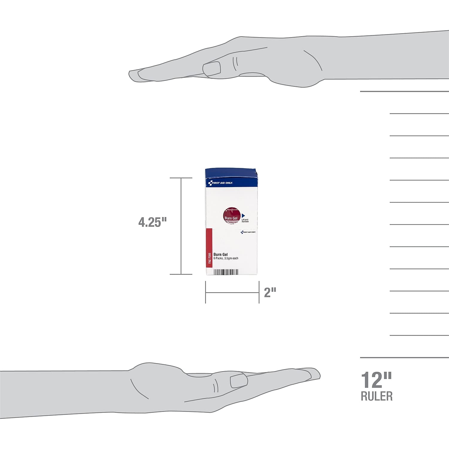 First Aid Only FAE-7006 SmartCompliance Refill Burn Gel Packets, 6 Count : Health & Household