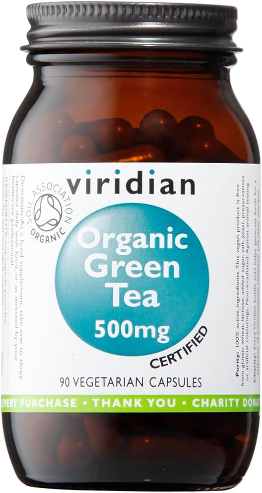 Viridian Green Tea Leaf 500Mg (Organic) 90 Veg Caps