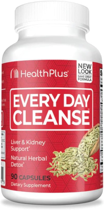 Health Plus Every Day Cleanse Health Supplement, 90 Capsules, 30 Servings