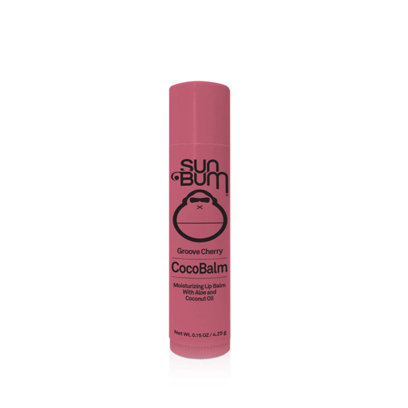 Sun Bum Groove Cherry Cocobalm | Hydrating Lip Balm With Aloe | Paraben Free, Silicone Free,| 0.15oz Stick