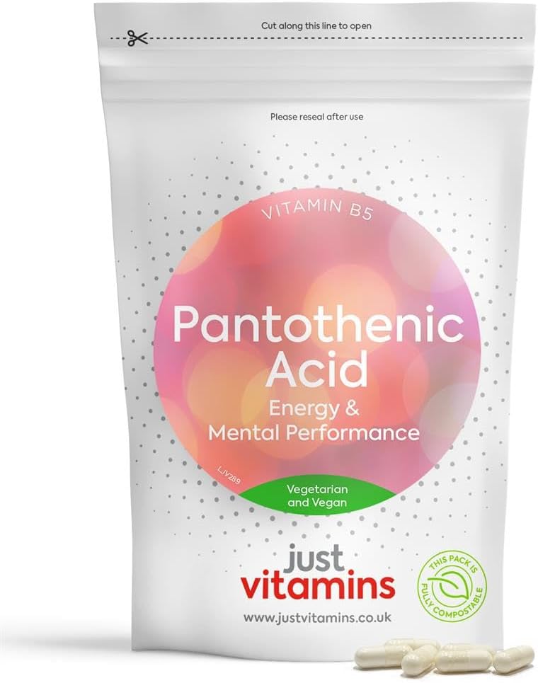 Just Vitamins Pantothenic Acid (Vitamin B5) 550Mg 90 Tablets