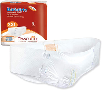 Tranquility Products Bariatric Disposable Briefs - XXXL - 32 ct : Health & Household