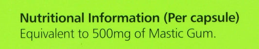 Mastika 500Mg Mastic Gum - Pack Of 60 Vegetarian Capsules