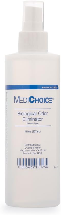 MediChoice Biological Odor Eliminator, Scented, Pump Spray, 8 Oz, 1314OE8120 (Case of 12) : Health & Household