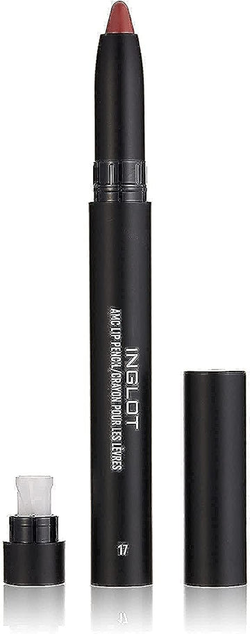 Inglot Amc Lip Pencil Matte – Long-Lasting | Matte Lip Liner For Precise | High-Pigment | Creamy Texture For Easy Application And Intense Matte Finish | 1.8 G | 17
