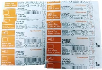Opsite Iv3000 Vapour-Permeable Adhesive Film Dressing 6 Cm X 7Cm Non-Winged Peripheral Pack Of 10