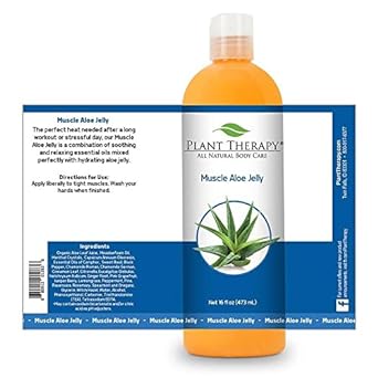 Plant Therapy Muscle Aloe Jelly 16 oz Aromatherapy Jelly, All Natural