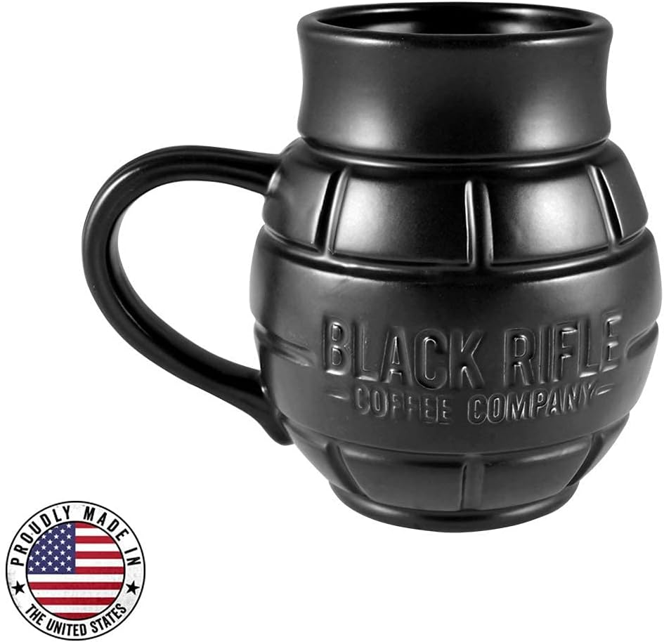 Black Rifle Coffee Company Mugs (Black Grenade, Ceramic) : Home & Kitchen