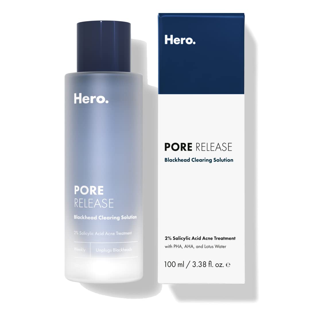 Hero Cosmetics Pore Release Blackhead Clearing Solution - Exfoliating Toner Featuring Bha, Pha, Aha And 2% Salicylic Acid (100 Ml)