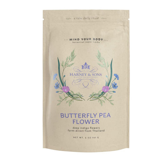 Harney & Sons Butterfly Pea Flower Tea, 5Oz Bag Of Bright Blue Dried Butterfly Flower From Thailand