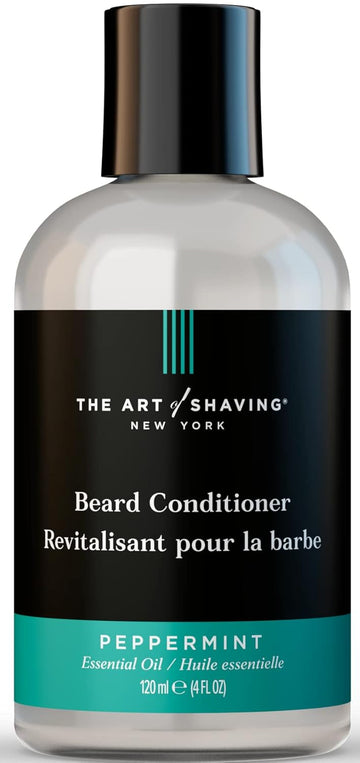 The Art Of Shaving Beard Conditioner - Beard Softener To Nourish & Soften Beard Hair, Leaves Clean & Shiny Finish, Peppermint, 4 Fl Oz