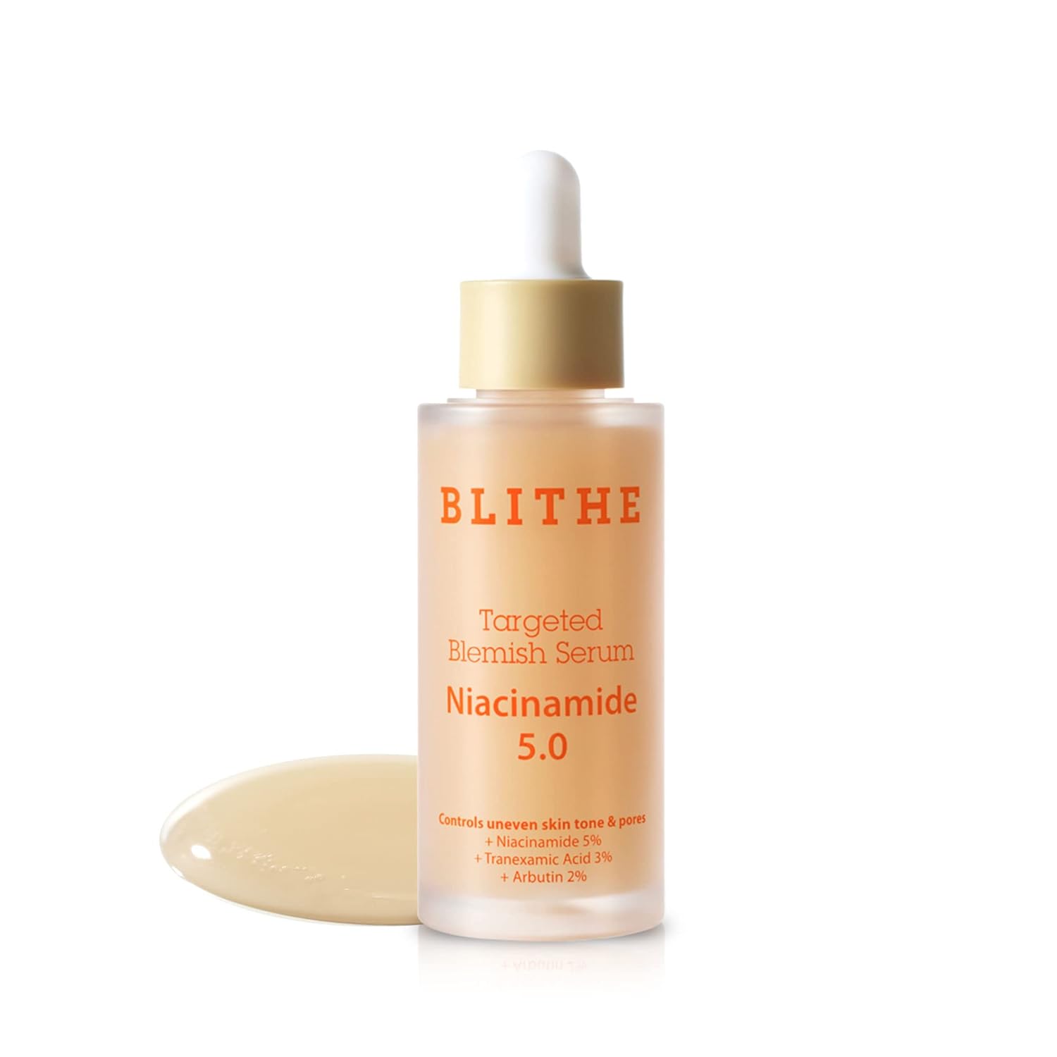 Blithe Niacinamide 5% + Tranexamic Acid 3% Serum, Dark Spot Corrector Face Brightening Serum - Vitamin B3 Niacinamide Serum For Face, Skin Soothing Cica & Allantoin, Arbutin & Tranexamic Acid, 1Oz