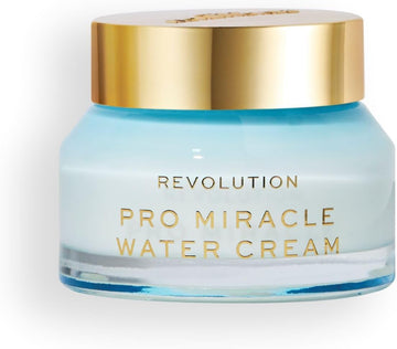Revolution Pro, Miracle Water Cream, Dermatologist-Recommended Hydrating Moisturiser & Water Gel Cream With Hyaluronic Acid & Niacinamide, Vegan & Cruelty-Free, 50Ml