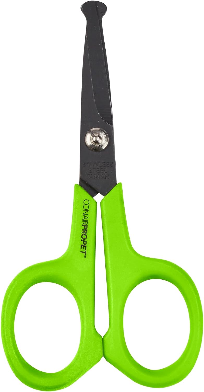 Conairpropet 4" Rounded Tip Scissors. Great For Small Breeds And Fine Detail Around Face, Paws, Ears