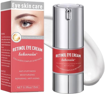 Retinol Eye Cream For Dark Circles And Puffiness, Anti-Wrinkle, Anti-Aging Eye Cream With Hyaluronic Acid And Collagen, Smooth Fine Lines And Hydrate Eye Area Under Eye Cream
