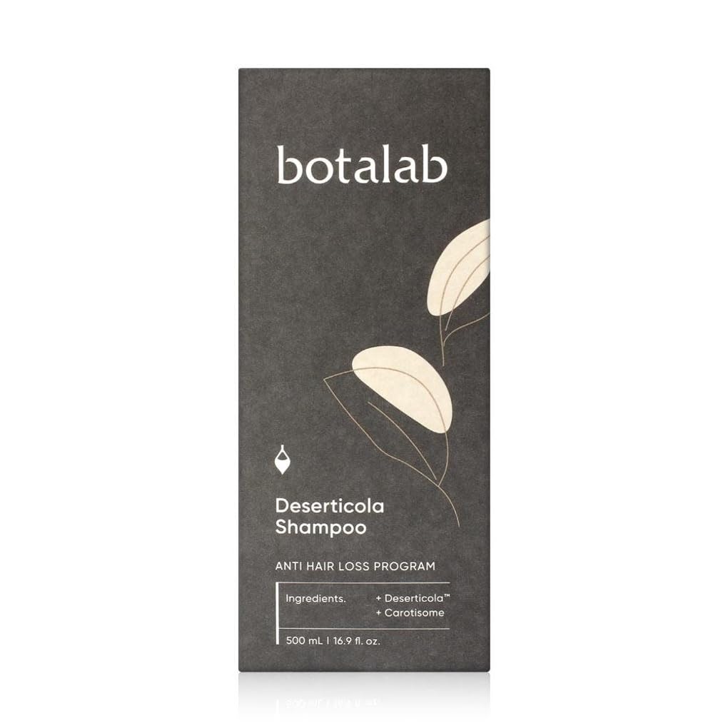 Botalab Korean Beauty Deserticola Shampoo Scalp Deep Cleansing Balancing Nourishing 100% Vegan Formula And Fresh Citrus - 500Ml / 16.9 Fl. Oz