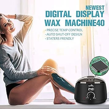 Lifestance Waxing Kit- L2 Digital Wax Warmer Hair Removal Machine- 4 Packs of Wax Beads(14.1 oz total) with 42 Items- Wax Pots Professional for All Hair Types- Eyebrow- Facial- Bikini