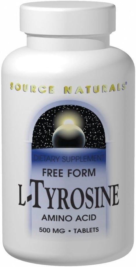 Source Naturals L-Tyrosine -Free Form POWDER Amino Acid Supplement - 100 Grams : Health & Household