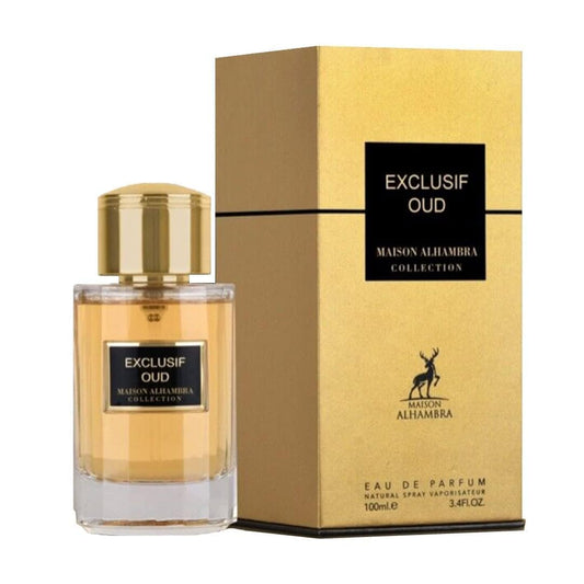 Maison Alhambra Exclusif Oud For Unisex - 3.4 Oz Edp Spray : Beauty & Personal Care