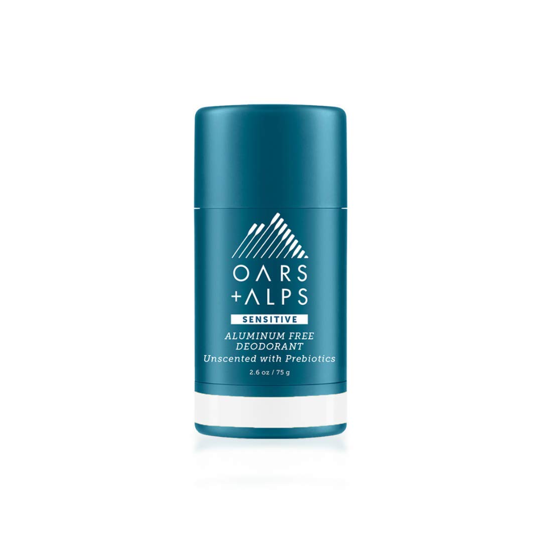 Oars + Alps Aluminum Free Deodorant for Men and Women, Dermatologist Tested, Travel Size, Unscented, 1 Pack, 2.6 Oz