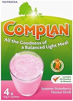 Complan Strawberry Flavour Nutritional Drink 4 x 55g by Complan : Amazon.co.uk: Grocery