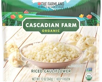 Cascadian Farm Organic Riced Cauliflower, Frozen Vegetables, 12 oz