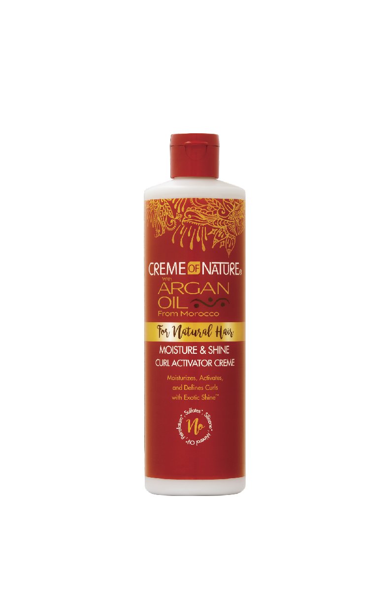 Creme of Nature, Argan Oil Moisture & Shine Curl Activator Crème, Argan Oil of Morocco, 12 Fl Oz : Beauty & Personal Care