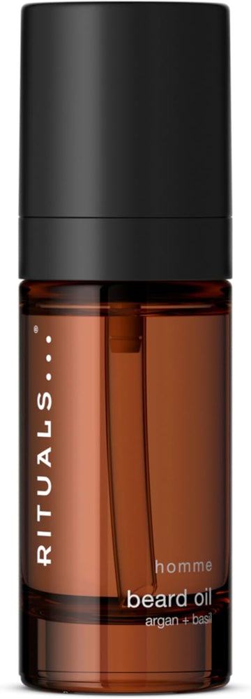 Rituals Homme Beard Oil, Nourishing Beard Oil For Men With Argan Oil And Basil For Soft, Conditioned Facial Hair, 30Ml