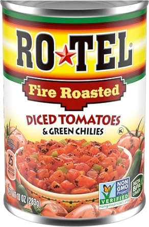 ROTEL Fire Roasted Diced Tomatoes and Green Chilies, 10 oz