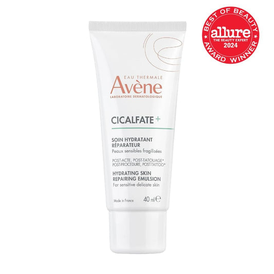 Avène Cicalfate+ Hydrating Skin Recovery Emulsion For Post-Procedure & Post-Tattoo, Helps Restore Skin Barrier, 24Hr Hydration, 1.3 Fl Oz