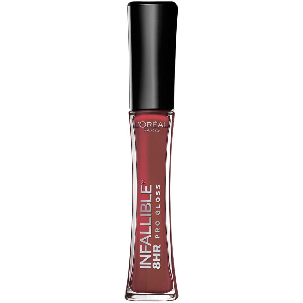 L’Oreal Paris Makeup Infallible 8 Hour Hydrating Lip Gloss, Cherry Flash, 0.21 Fl Oz