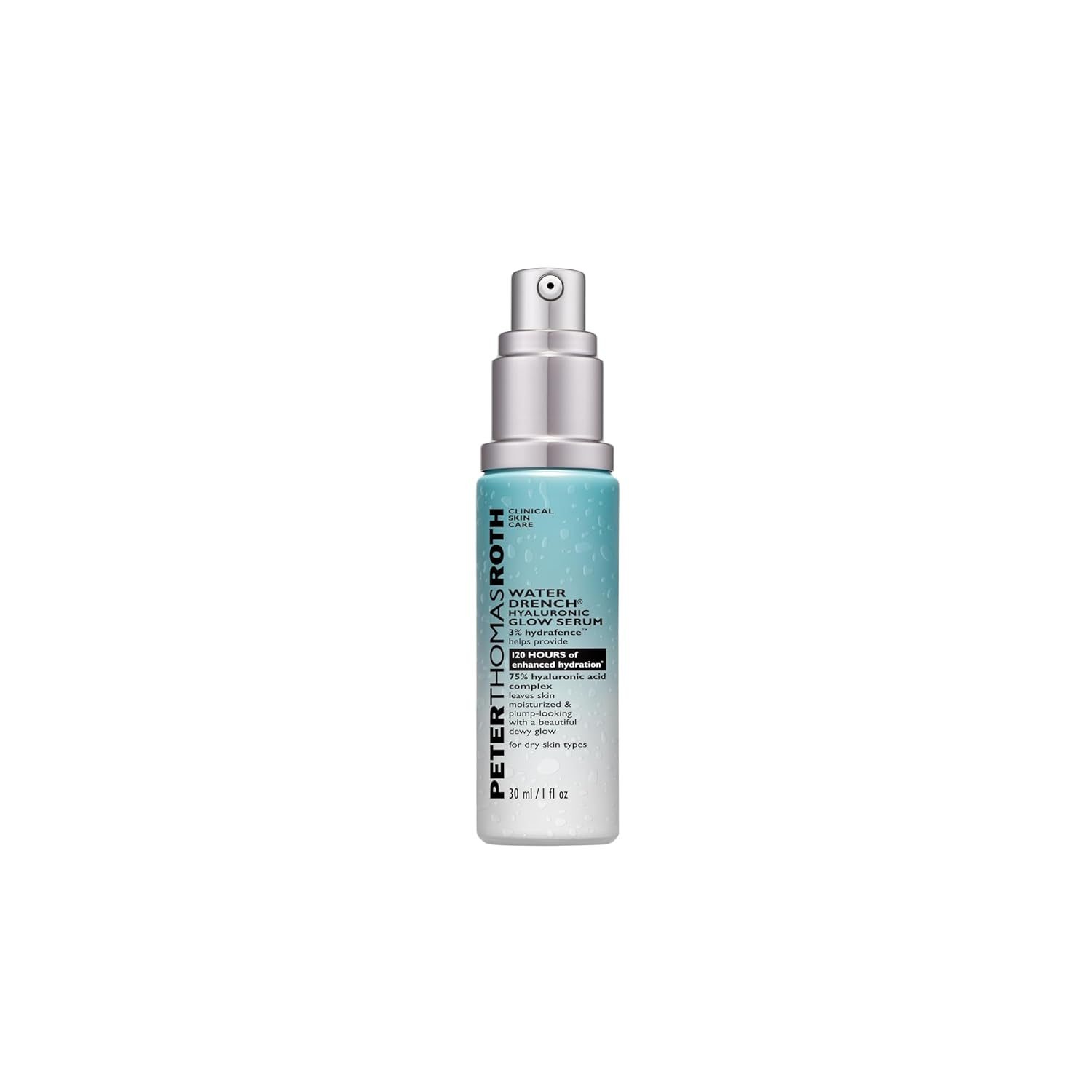 Peter Thomas Roth | Water Drench Hyaluronic Glow Serum | Hydrating Serum, Up to 120 Hours of Enhanced Hydration, 1 Fl Oz. : Peter Thomas Roth: Beauty & Personal Care