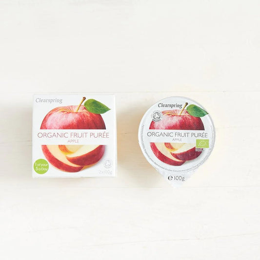 Clearspring Organic Apple And Plum Fruit Purée, 100G (Pack Of 12)