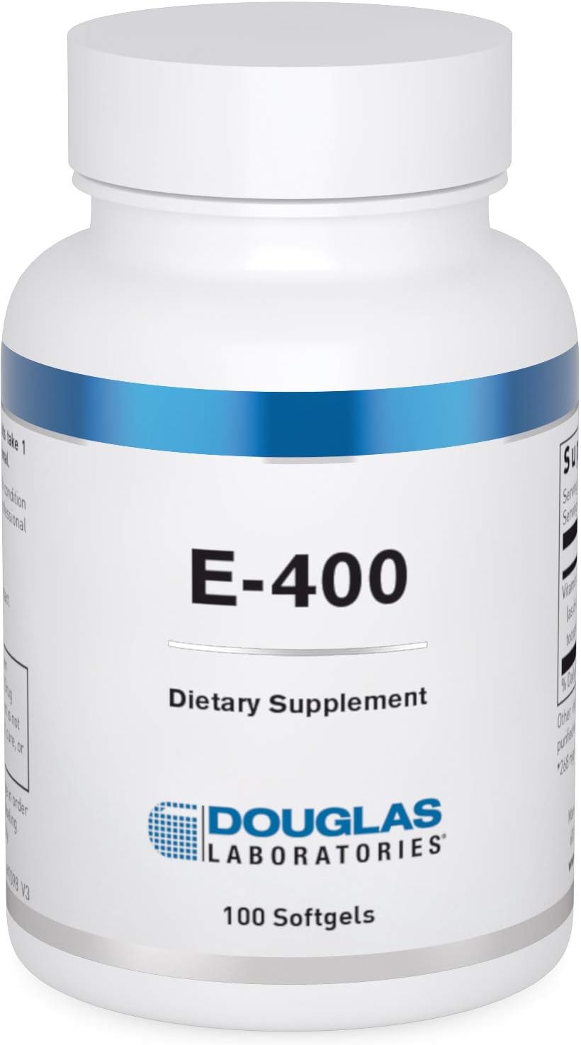 Douglas Laboratories E-400 | Vitamin E For Antioxidant Protection And Cardiovascular Support | 100 Capsules