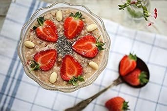 The Great British Porridge Co Gluten Free & Vegan Friendly Nutritious Instant Porridge (Strawberry & Peanut Butter, 2-Pack)