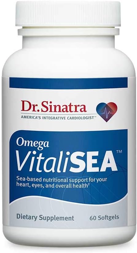 Dr. Sinatra Omega VitaliSEA Features a Potent Blend of Deep-Sea Nutrients for Head-to-Toe Vitality, Including Astaxanthin, Japanese Kelp Seaweed, Magnesium, Iodine, and Omega-3s