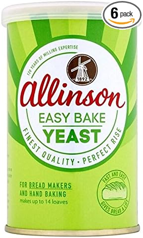 Allinson Easy Bake Yeast Tin 100G - Pack Of 6
