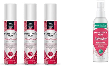 Summer'S Eve Blissful Escape Feminine Sprays, Daily Refreshing Spray 3 Pack, 2 Oz & Refresher Mist, 1.89 Oz