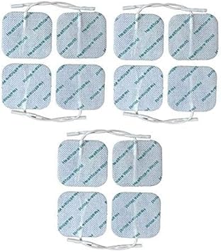 Blue Sensitive Skin Tens Electrode Pads 5X5Cm - Nautral Medical Grade Hydro-Gel Hypoallergenic For Sensitive Skin Bumper Pack 12 Pieces