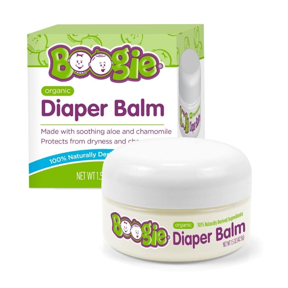 Baby Diaper Rash Balm By Boogie Bottoms, Usda Certified Organic, Made With Naturally Derived Ingredients, 1.5 Oz, Pack Of 1