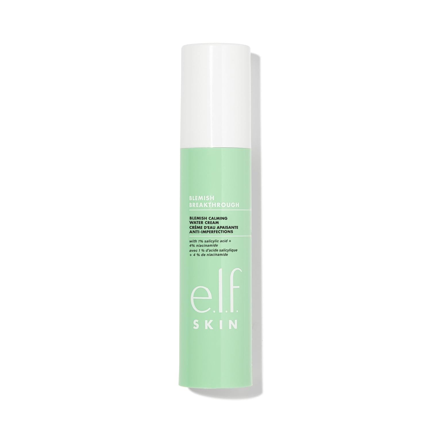E.L.F. Skin Blemish Breakthrough Calming Water Cream Mini, Lightweight Blemish-Fighting Face Moisturizer, Prevents New Blemishes & Calms Skin