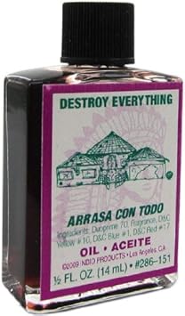 Indio Products Destroy Everything Oil 1/2 Fl. Oz. : Other Products : Health & Household