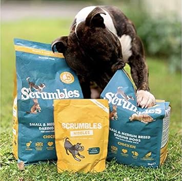 Scrumbles Nibbles, 100% Natural Calming Dog Treats, Grain Free Turkey Training Treats, Multipack of 8 x 100g :Pet Supplies
