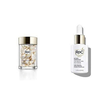 RoC Retinol Anti-Aging Serum Bundle - Night Capsules + Daily Serum : Beauty & Personal Care