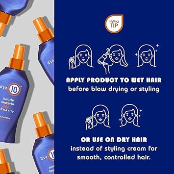 It'S A 10 Miracle Leave-In Plus Keratin 10 Oz : Hair And Scalp Treatments : Beauty & Personal Care