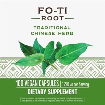 Nature's Way Fo-Ti Root 610 mg, 100 Vegetarian Capsules, Pack of 2 : Health & Household