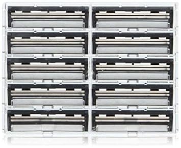 Taconic Shave 100 Twin Blade Razor Cartridges With Lubricating Strip - Compatible With All Gillette Trac 2 , G2, G Ii, Contour, Vector And Gillette Atra Razor Handles - Made In The Usa