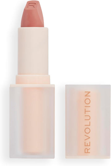 Makeup Revolution Lip Allure Soft Satin Lipstick, Satin-Luxe Finish, All-Day Wear, Queen Pink